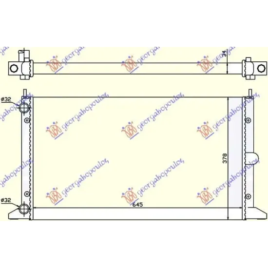 RADIATOR 2,0 i-18V (64,5x37,8) -00