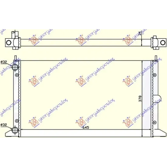 RADIATOR 2,0 i-18V (64,5x37,8) -00