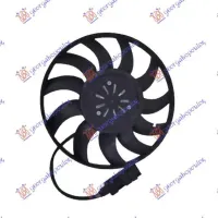 VENTILATOR RĂCIRE (MOTOR+CODRĂ) BENZINĂ - DIESEL (380mm) (400W) (Stânga)