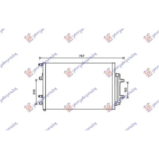 RADIATOR SUPLIMENTAR 3.0-4.0 TFSi BENZINĂ (615x430x16)