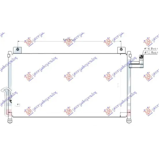 CONDENSOR PENTRU TOATE MODELELELE BENZINĂ (625x360x16)