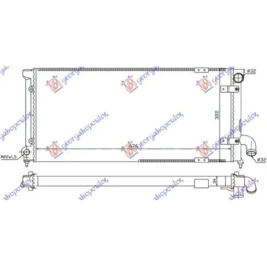 RADIATOR1,9 TDi (68x30)