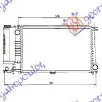 RADIATOR 2.0/2.5 BENZINĂ 6CYL.(52x33x32)