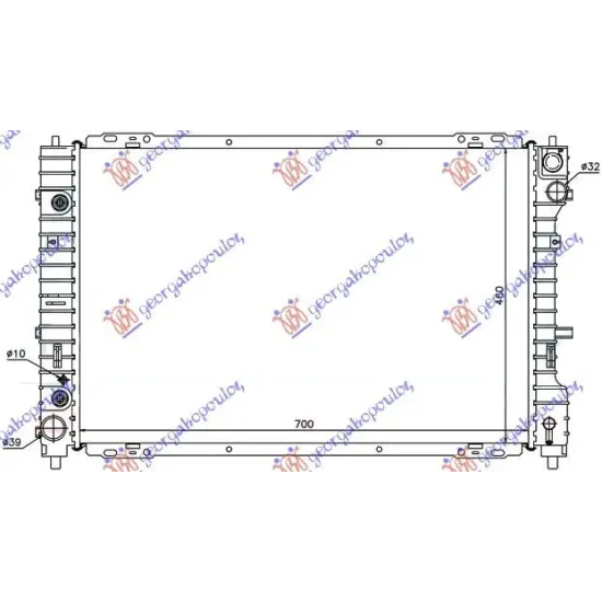 RADIATOR 3,0 i -24V (69,7x46,7) M/A