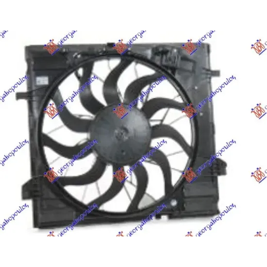 ANSAMBLU VENTILATOR RĂCIRE 3.5-5.5 BENZINĂ - 2.2-3.0 DIESEL (505mm) (850W) (4 pini)