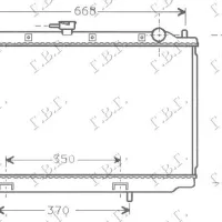 RADIATOR 2,0 TURBO DIESEL+/-A/C(68,8x36)