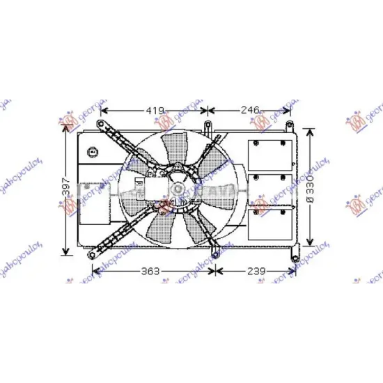 CARTER VENTILATOR TWIN 1.3-1.6-2.0 BENZINĂ