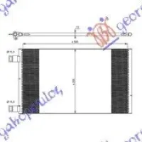 CONDENSOR 1,6i-16V-1,5DCi(57,5x35,5x12)