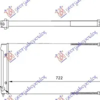 RADIATOR 1,6-1,8 +A/C (72x32)