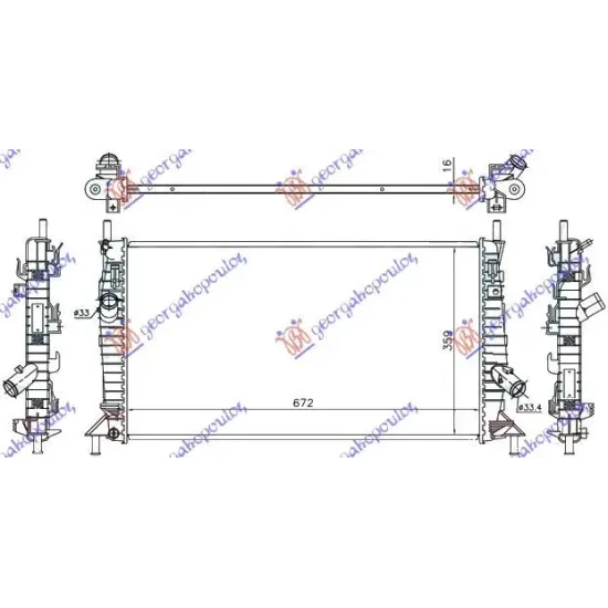 RADIATOR TOT MODELUL ΒΕΝΖ. ΜΑ +/-AC(67x37,2)