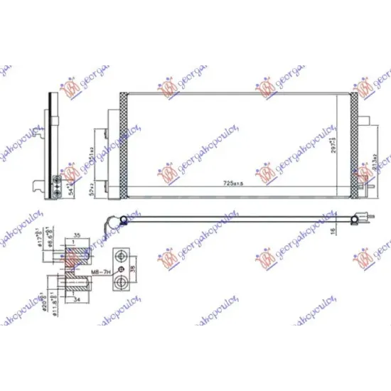 CONDENSOR 1.3 D DIESEL (665x296x16)