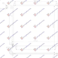 CONDENSOR 1.2 BENZINĂ (500x430x12)