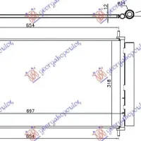 CONDENSOR 1.6 D4D DIESEL (697x318x12)