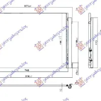 CONDENSOR TOATE MODELELE DIESEL (700X480X12)