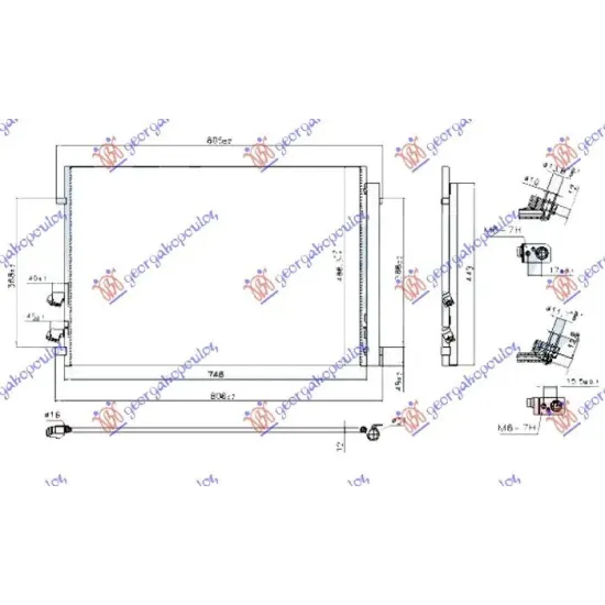 CONDENSOR TOATE MODELELE DIESEL (700X480X12)