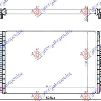 RADIATOR INTERCOOLER ALL MODEL BENZINĂ (630x430x30)