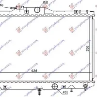 RADIATOR 1.4 BENZINĂ +/-A/C (630x350) (KOYO)