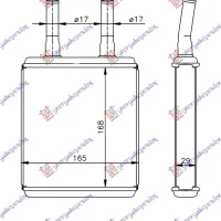 RADIATOR ÎNCĂLZIRE (B) +/-ΑC (168x165)