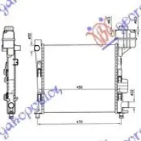 RADIATOR BENZINĂ -A/C (40x37,5)