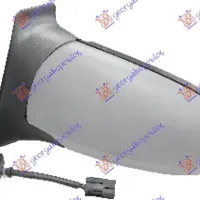 OGLINDĂ FRONTALĂ ELECTRICĂ ÎNCĂLZITĂ, GRUNDUITĂ -02 (CALITATE A) (STICLĂ ASFERICĂ)