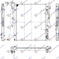 RADIATOR 2,4 DI-D DIESEL AUTO (525x643x16) (4N15)