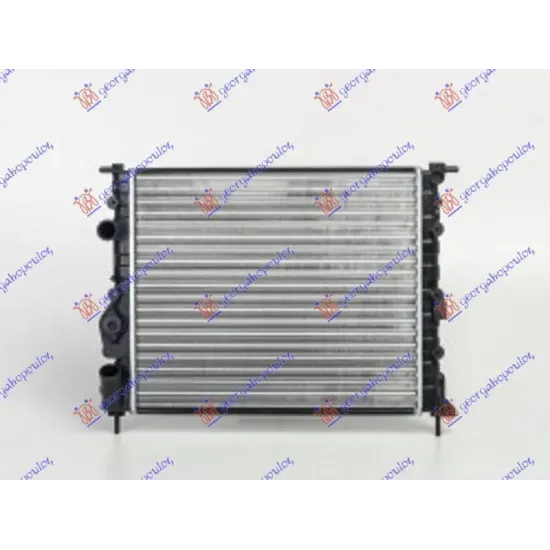 RADIATOR PETROL -DIESEL (430x378) WITH VALVE : BOLT ON COOLING FAN (VALEO CLASSIC)