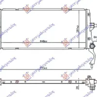 RADIATOR 1.6 CRDi DIESEL (650x290x26)