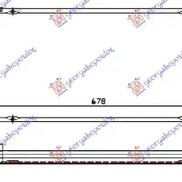 RADIATOR BENZINĂ - DSL +/- A/C (675x320x34)