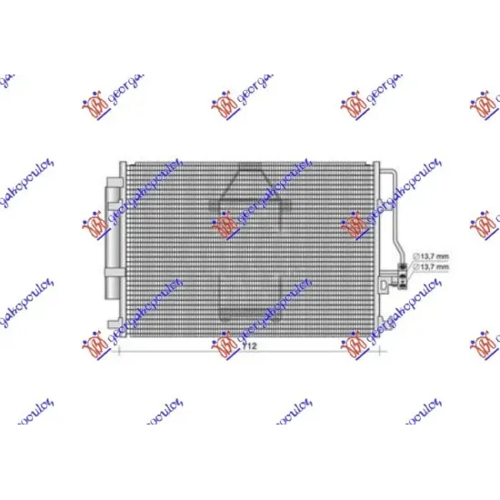 CONDENSOR 2.0-2.2-3.0 CDI DIESEL AUTO (715x445x16)