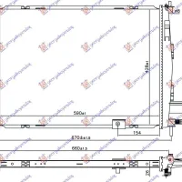 RADIATOR 2.0 Dci 10- (590x428x26)