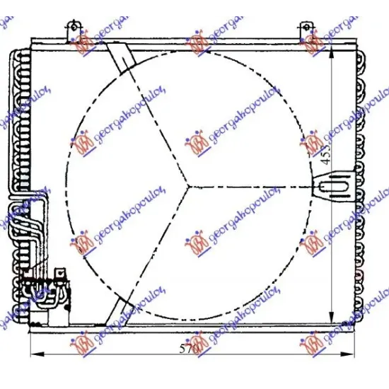 CONDENSOR BENZINĂ - DSL (57x45.3x3,0)