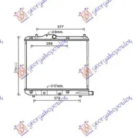 RADIATOR 1.3CDTi (37.5x47.5x2.6)Z13DTJ/D13A