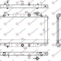 RADIATOR 2.2 D DIESEL MANUAL-AUTOMATIC (375x735x26) (KOYO)