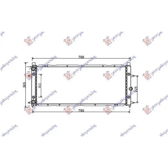 RADIATOR 1.8-2.0-1.9D-2.4D (72x32)