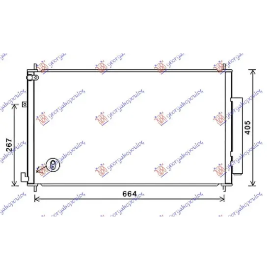 CONDENSOR 1.6-2.2 i-DTEC DIESEL (665x390x16) (KOYO)