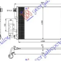 CONDENSOR BENZINĂ (600x385x16)