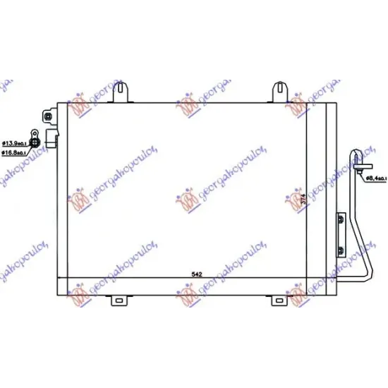 CONDENSOR 1.4i 8V-1.6 8V -08 (51x38)