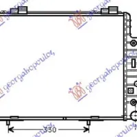 RADIATOR 2.0-2.3BZ&SLK KOMP.Μ/A+AC(61x42) (MAHLE BEHR PREMIUM LINE)