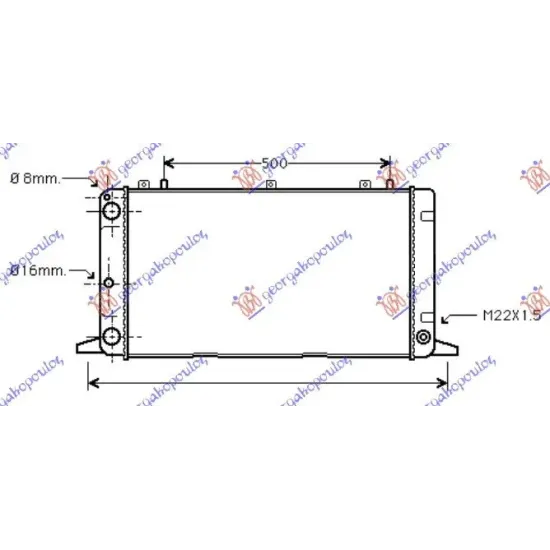 RADIATOR 1,6-2.0 (62x32)