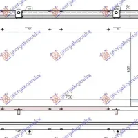 RADIATOR BENZINĂ-DIESEL (790x410x32) (BRÂNZAT)
