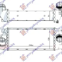 RADIATOR INTERCOOLER 0.9 TURBO BENZINĂ - 1.3 JTD DIESEL (290x130x64)