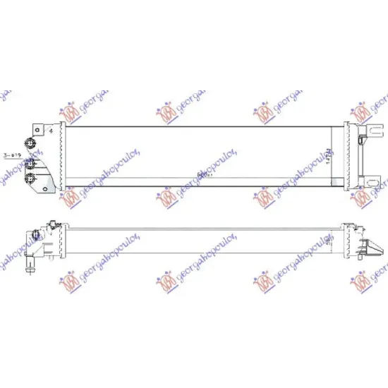 RADIATOR SUPLIMENTAR 1.5 ECOBOOST BENZINĂ - 1.6 TDCi ECONETIC DIESEL (665X140X56)