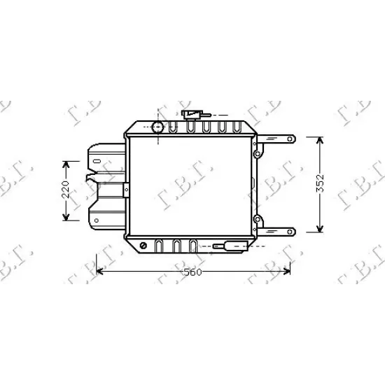 RADIATOR 1,0-1,3CC(33x34)