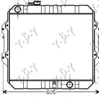 RADIATOR 2.5 T.DIESEL (50x53x333)