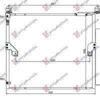 CONDENSOR 3.0 D4-D DIESEL (585x510x16)