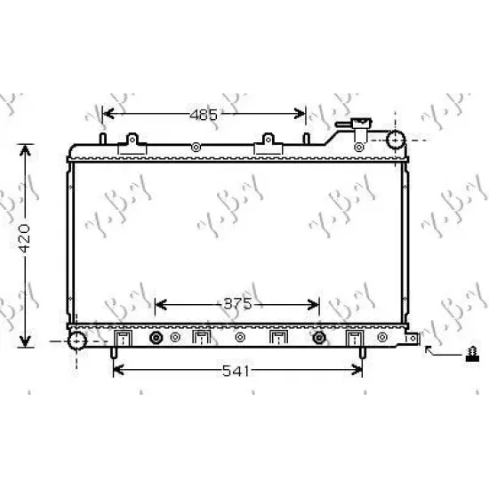 RADIATOR 1.6-1.8-2.0 16V M/A (34x68,6)