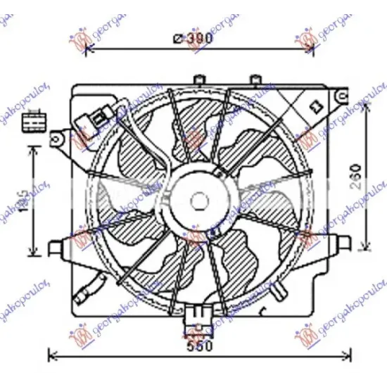 ANSAMBLU VENTILATOR RĂCIRE DIESEL (TIP HALLA)