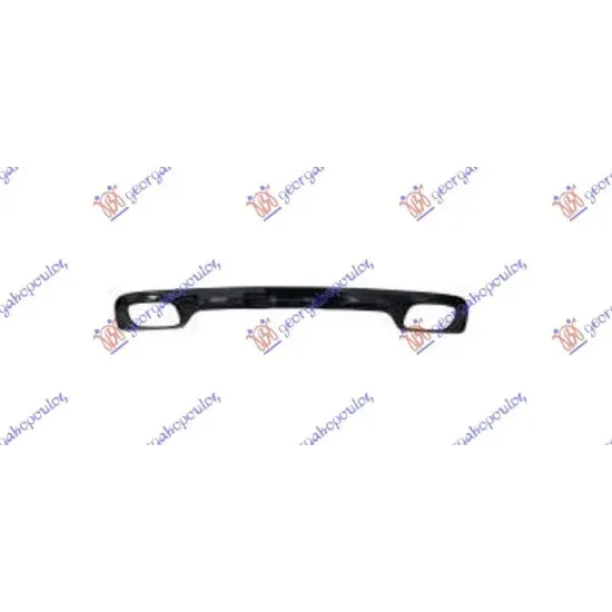 ORNAMENT - BANDOU PENTRU SPOILER BARĂ PROTECȚIE SPATE NEGRU LUSTRUIT (AMG-LINE)