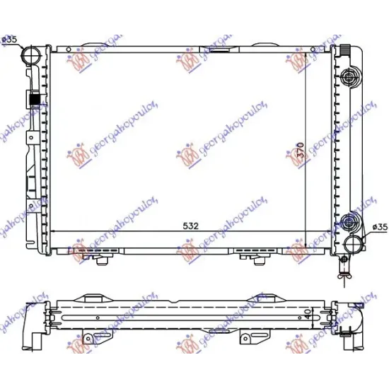 RADIATOR 2.0-2.5 D-TD (53x37)