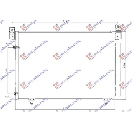 CONDENSOR 2.0-2.3-3.0i BENZINĂ - 2.0 TDi DIESEL (670x460)